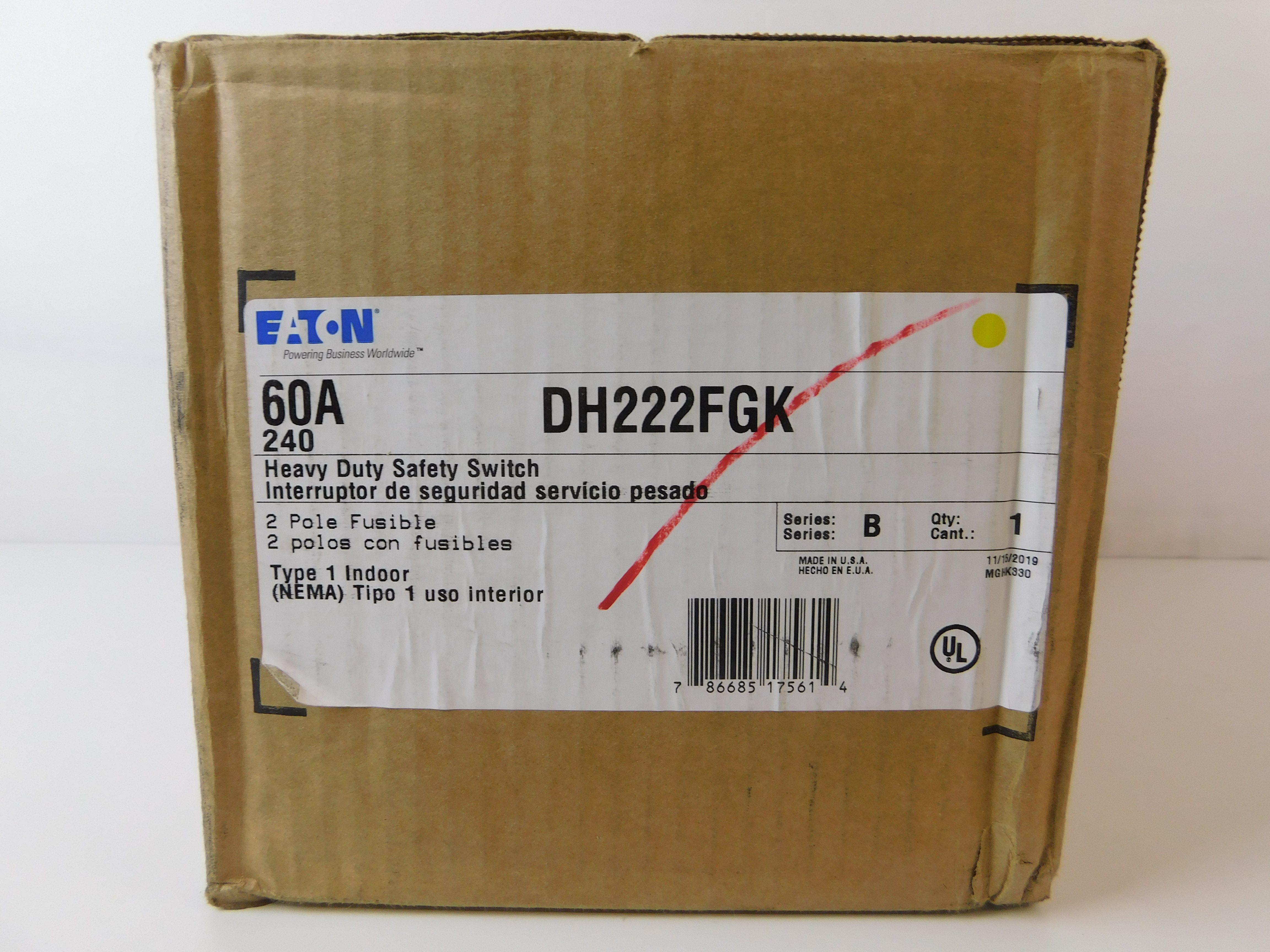 DH222FGK Eaton Heavy Duty Safety Switches