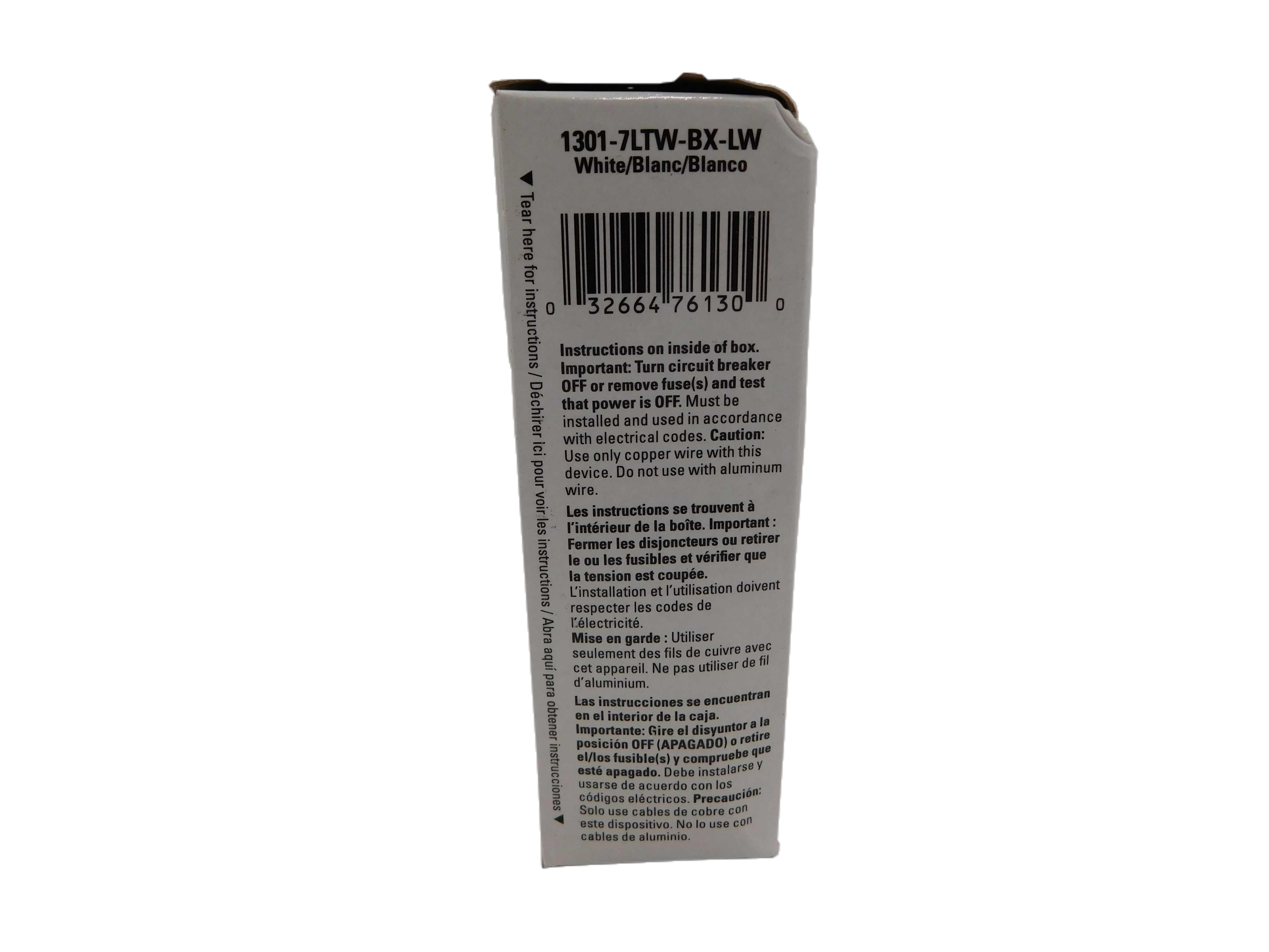 1301-7LTW-BX-LW Eaton Light and Dimmer Switches