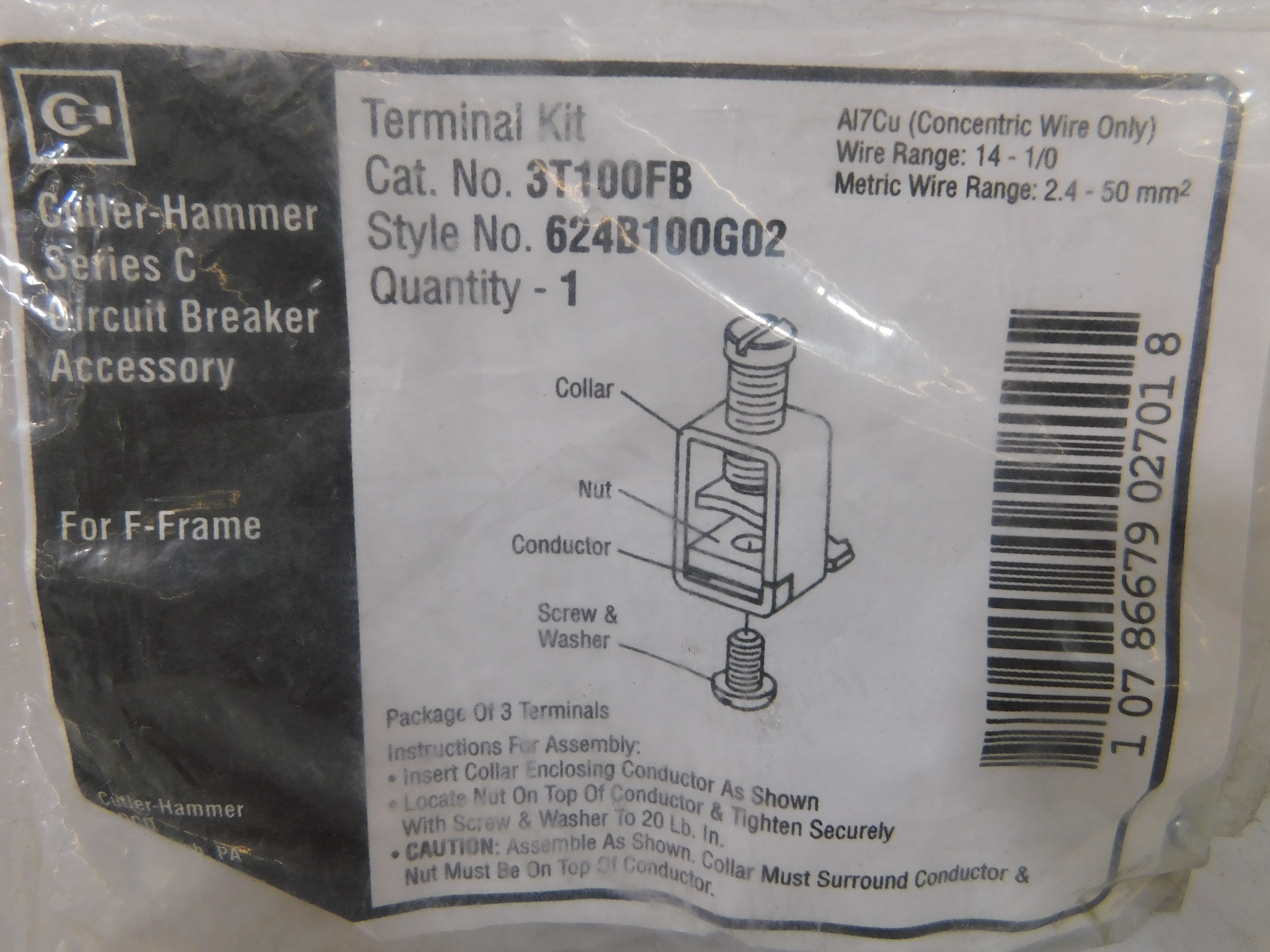 3T100FB Eaton Circuit Breaker Accessories