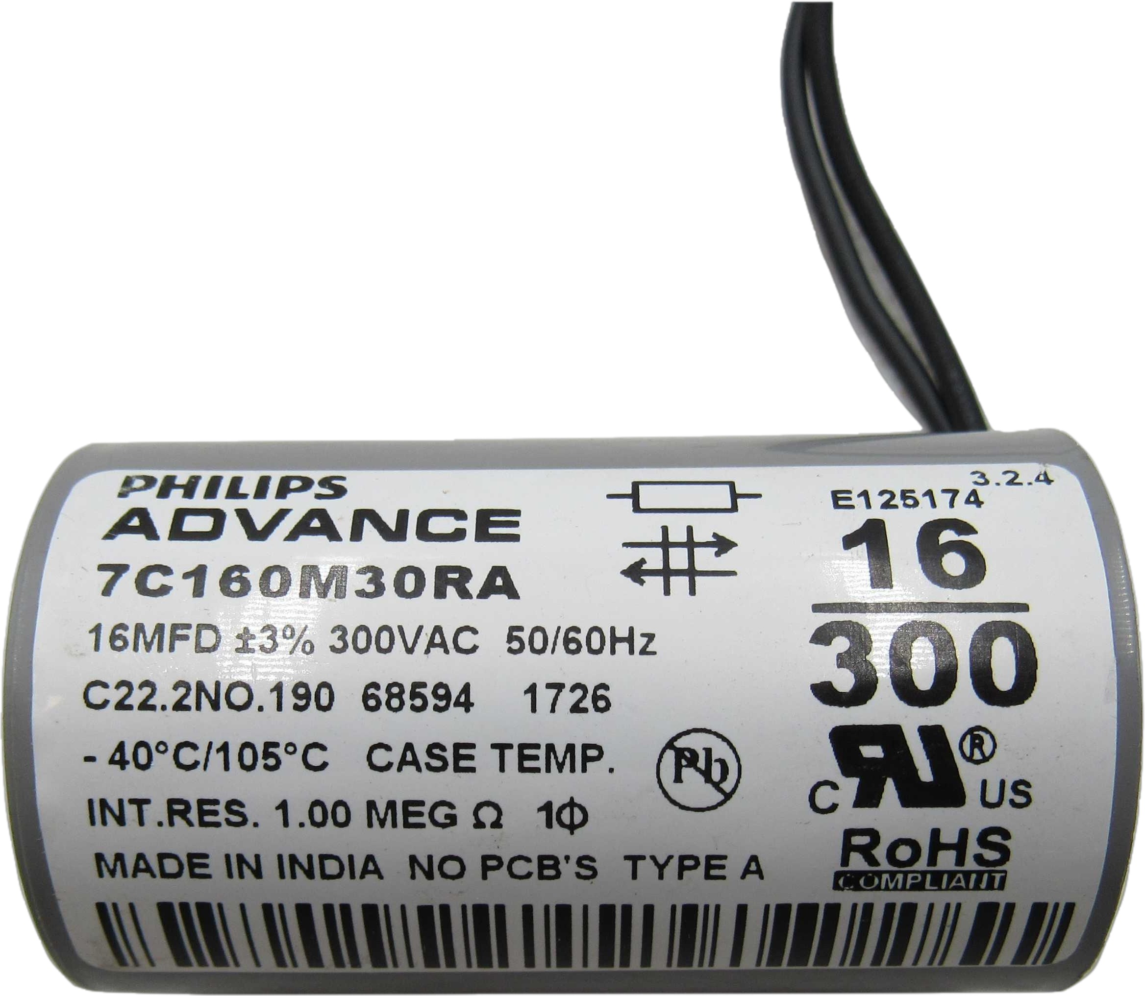7C160M30RA Philips Capacitors