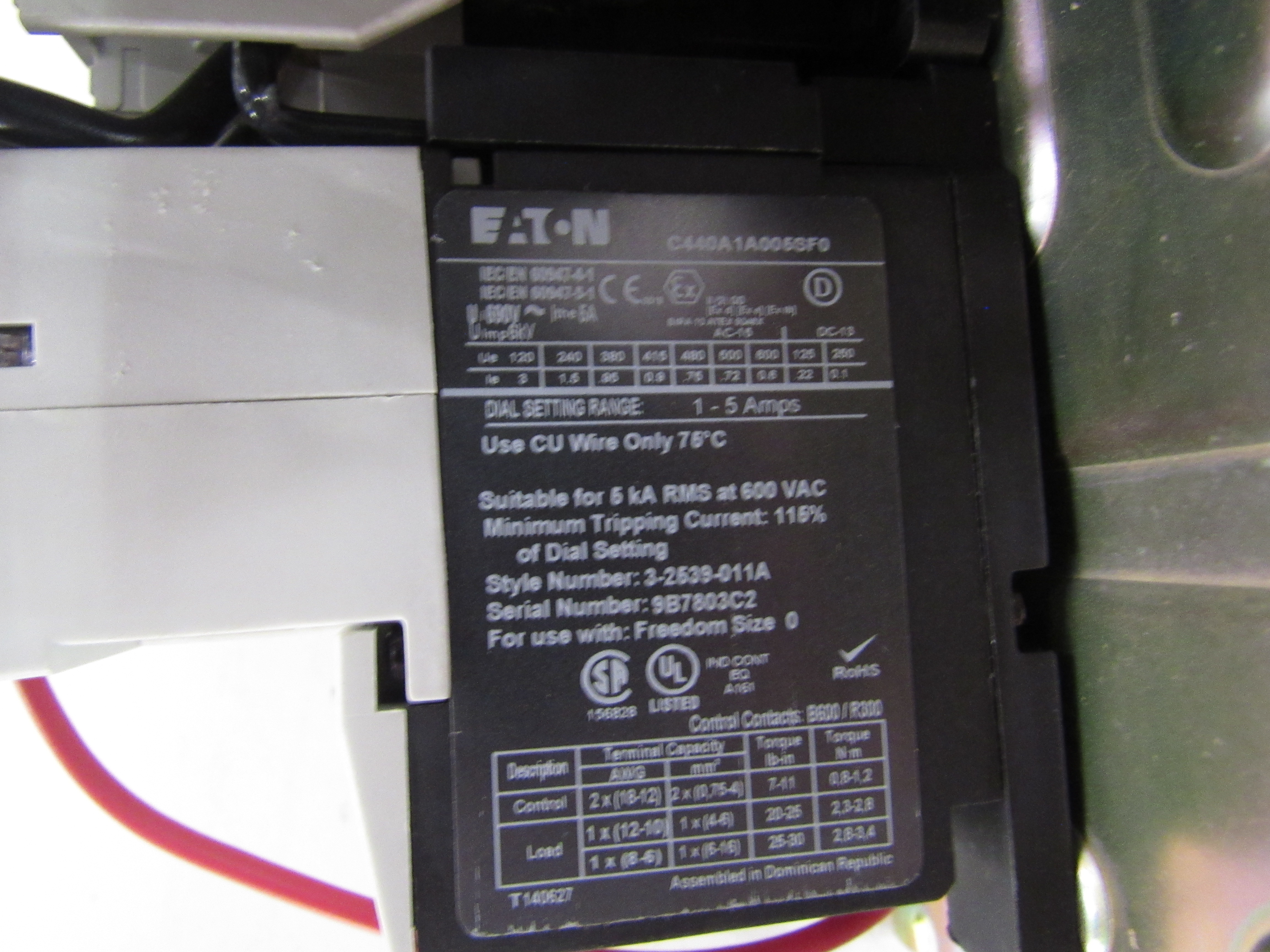 AN59BN0T5E005 Eaton Reversing Starters