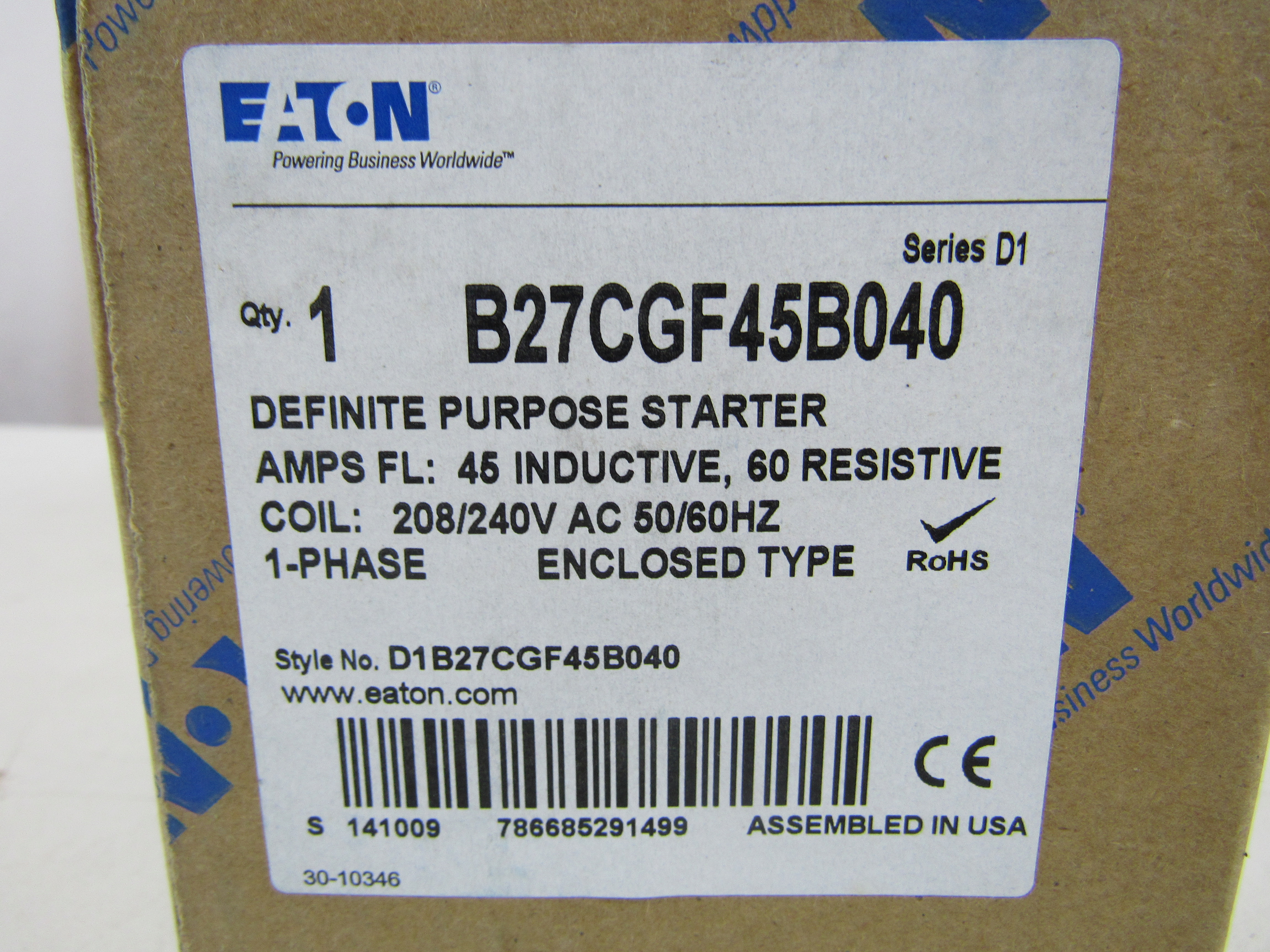 B27CGF45B040 Eaton Starters