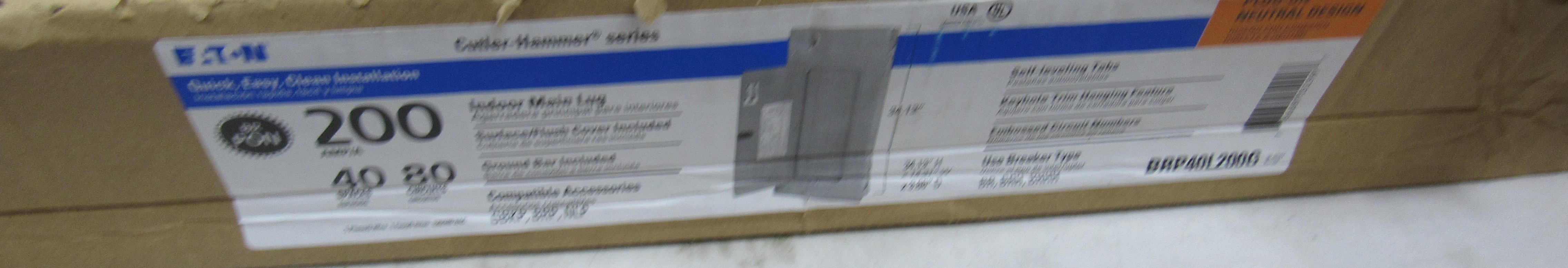 BRP40L200G Eaton Loadcenters and Panelboards