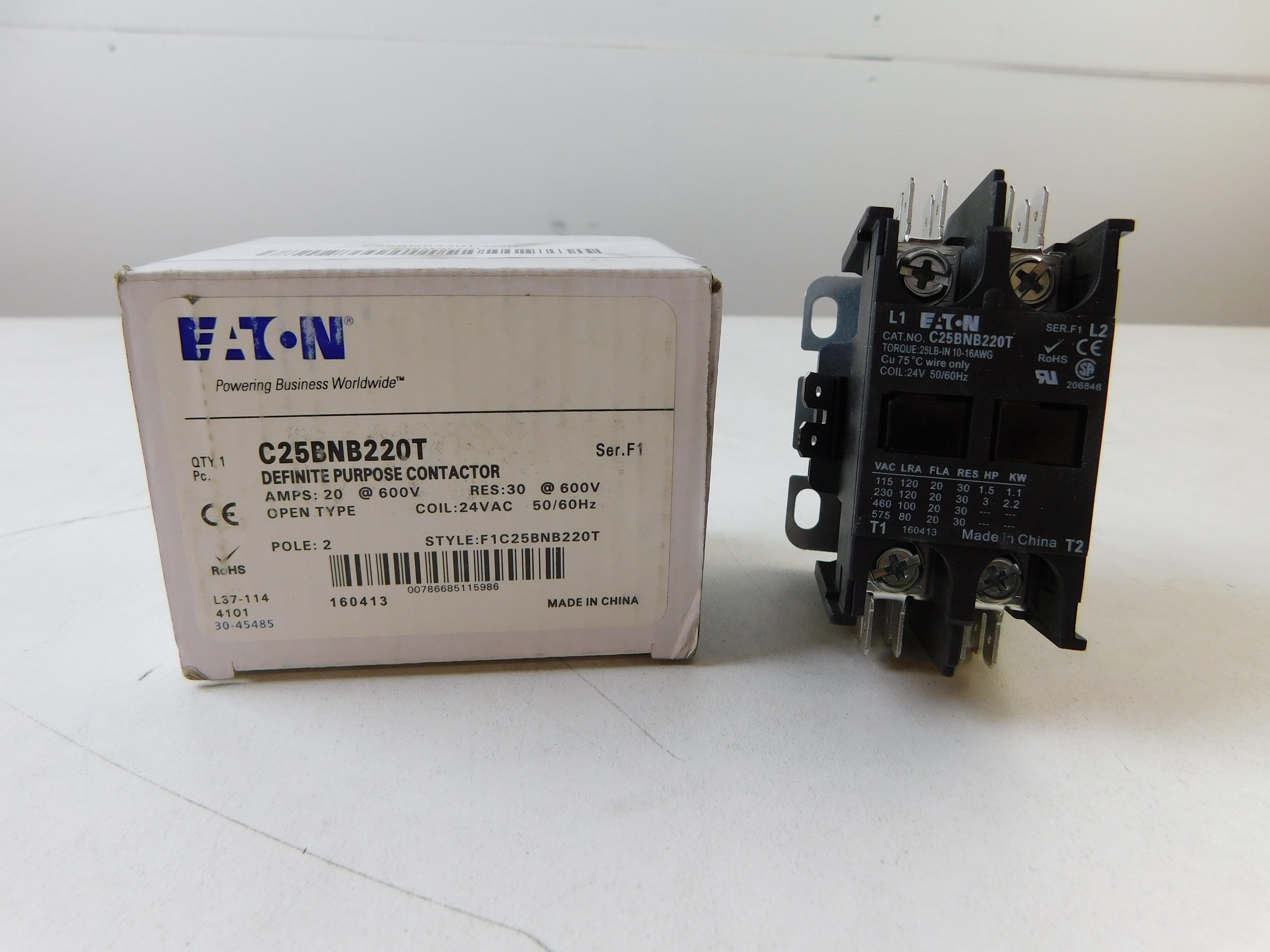 C25BNB220T Eaton Definite Purpose Contactors
