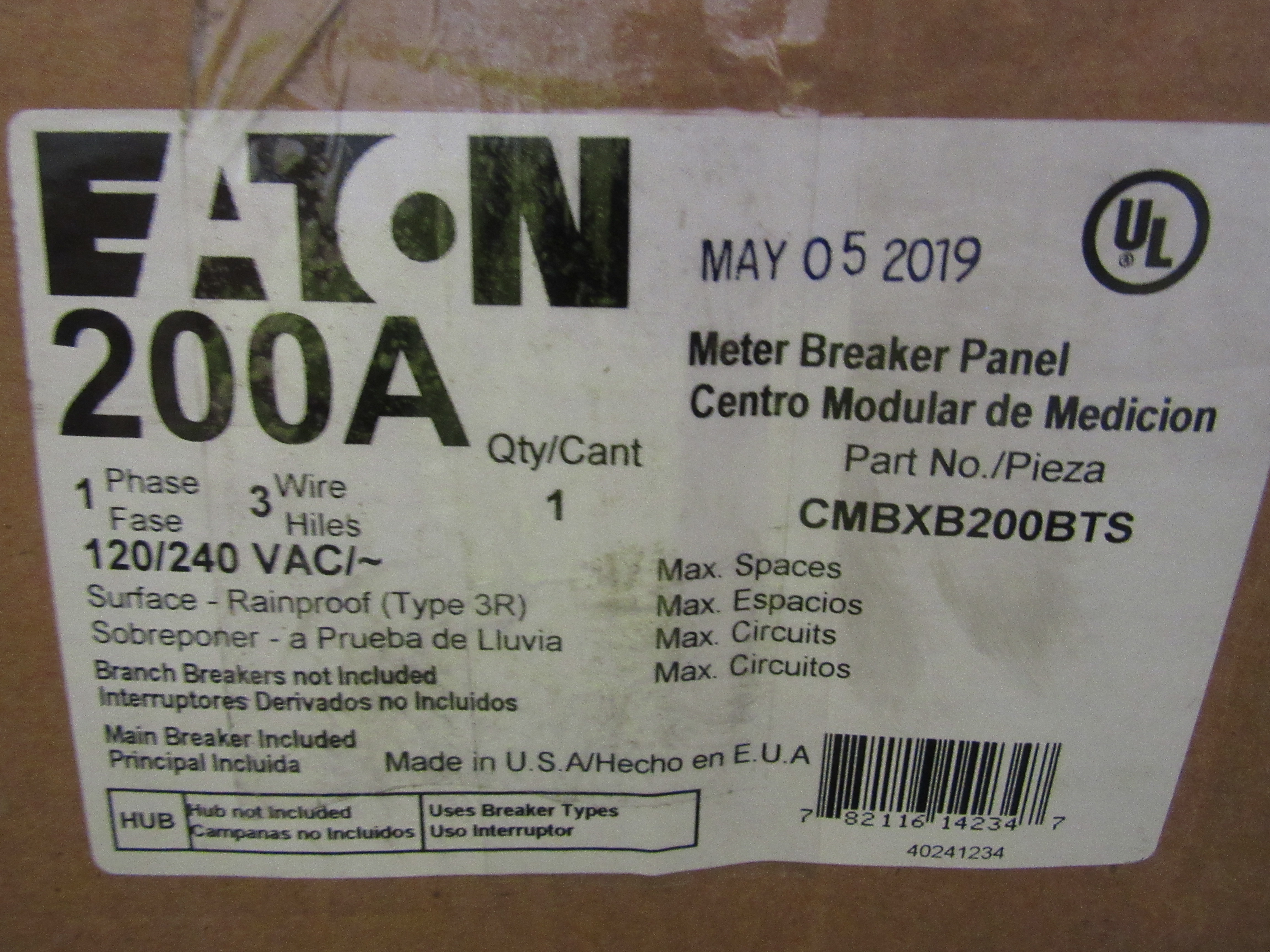 CMBXB200BTS Eaton Meter Sockets