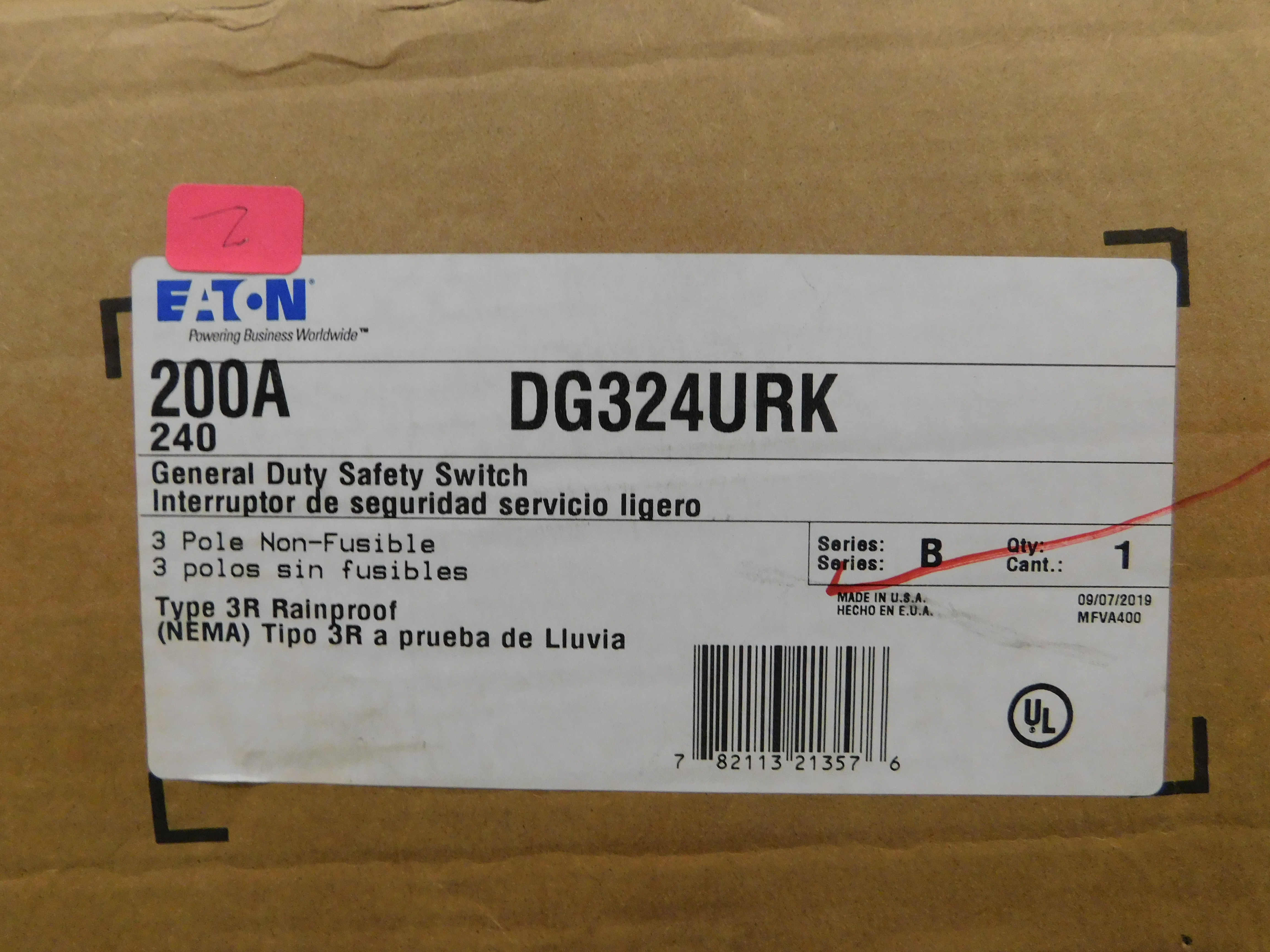 DG324URK Eaton Safety Switches