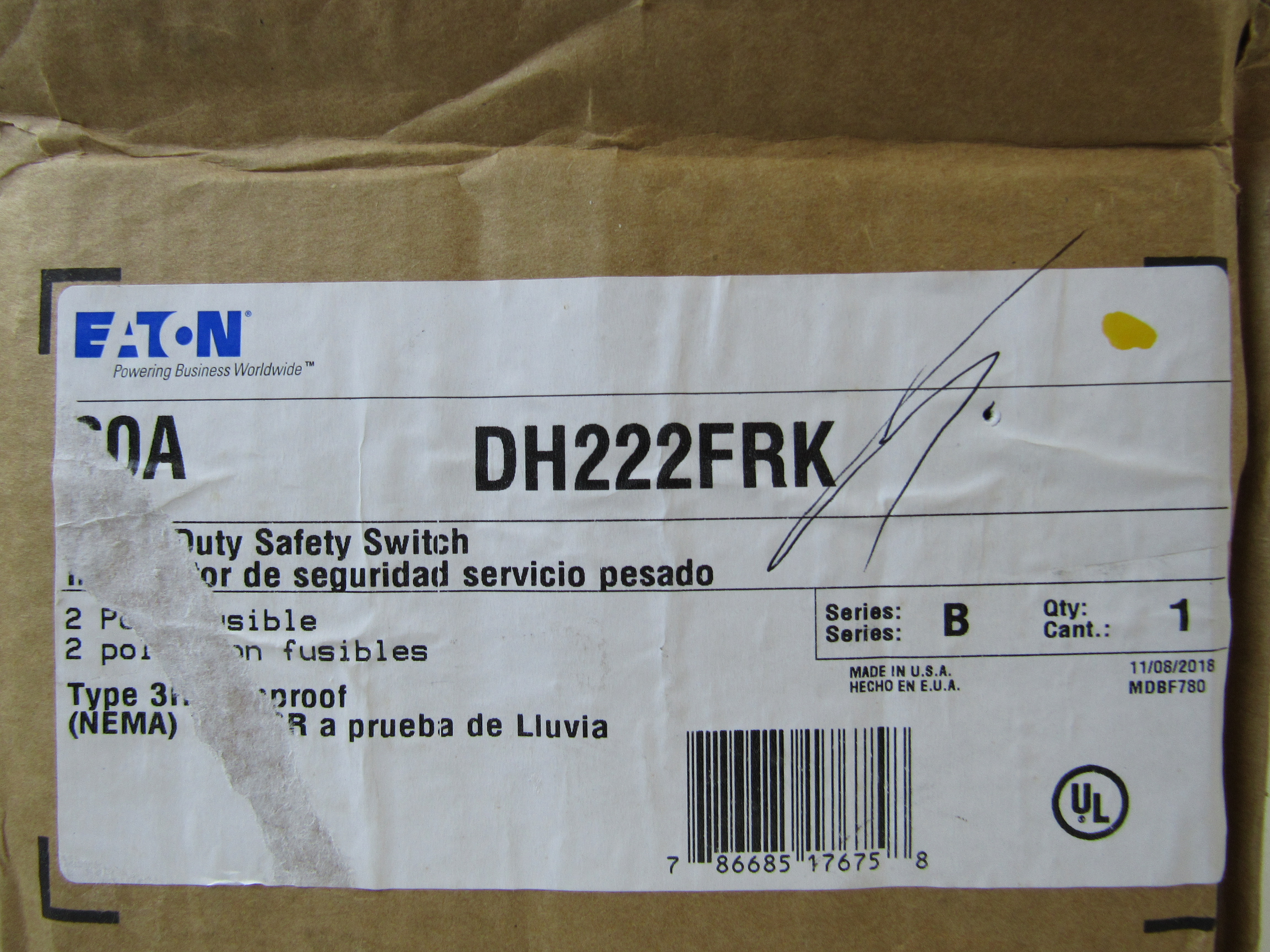 DH222FRK Eaton Heavy Duty Safety Switches
