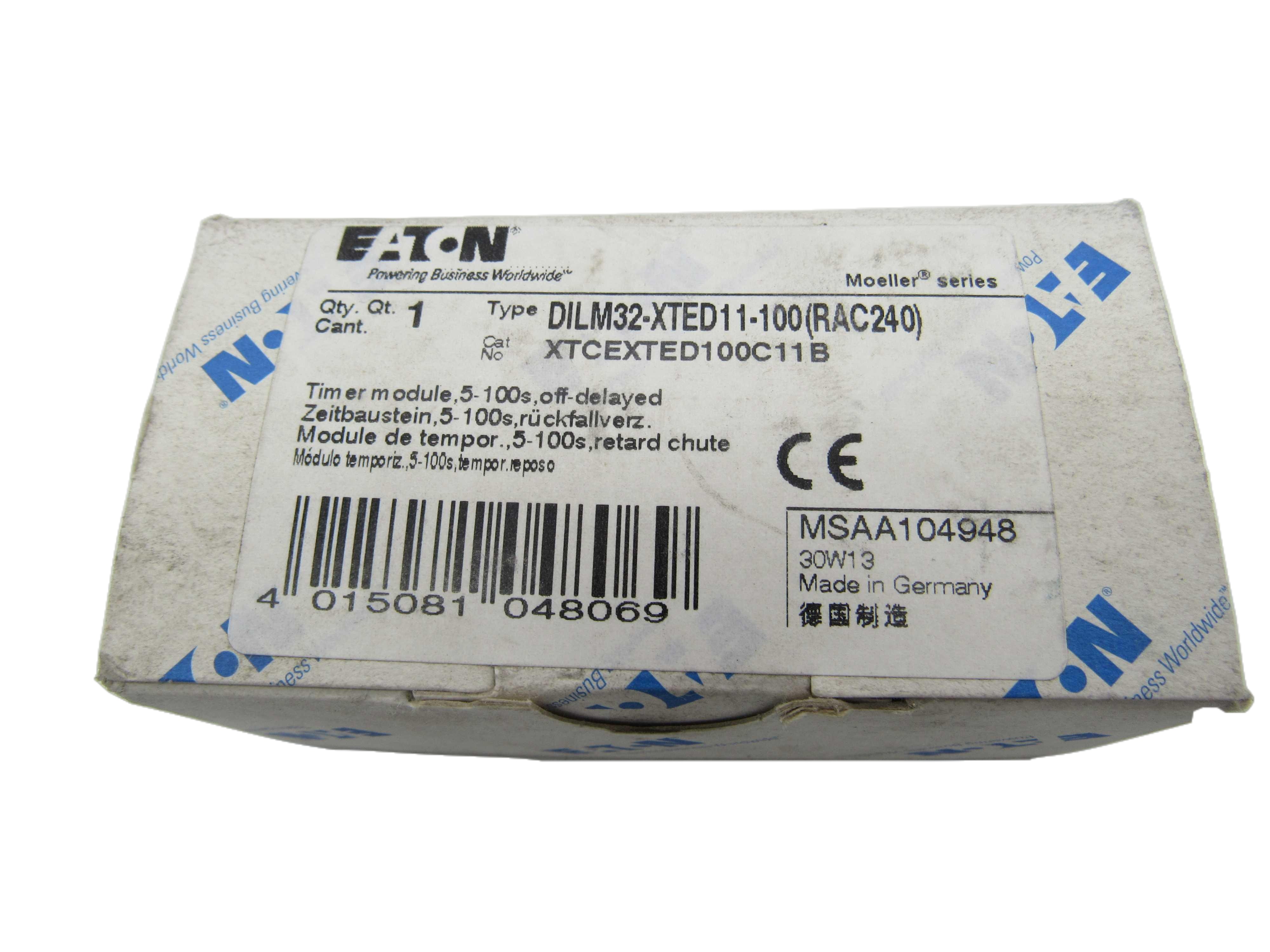 DILM32-XTED11-100RAC240 Eaton Timers and Time Switches