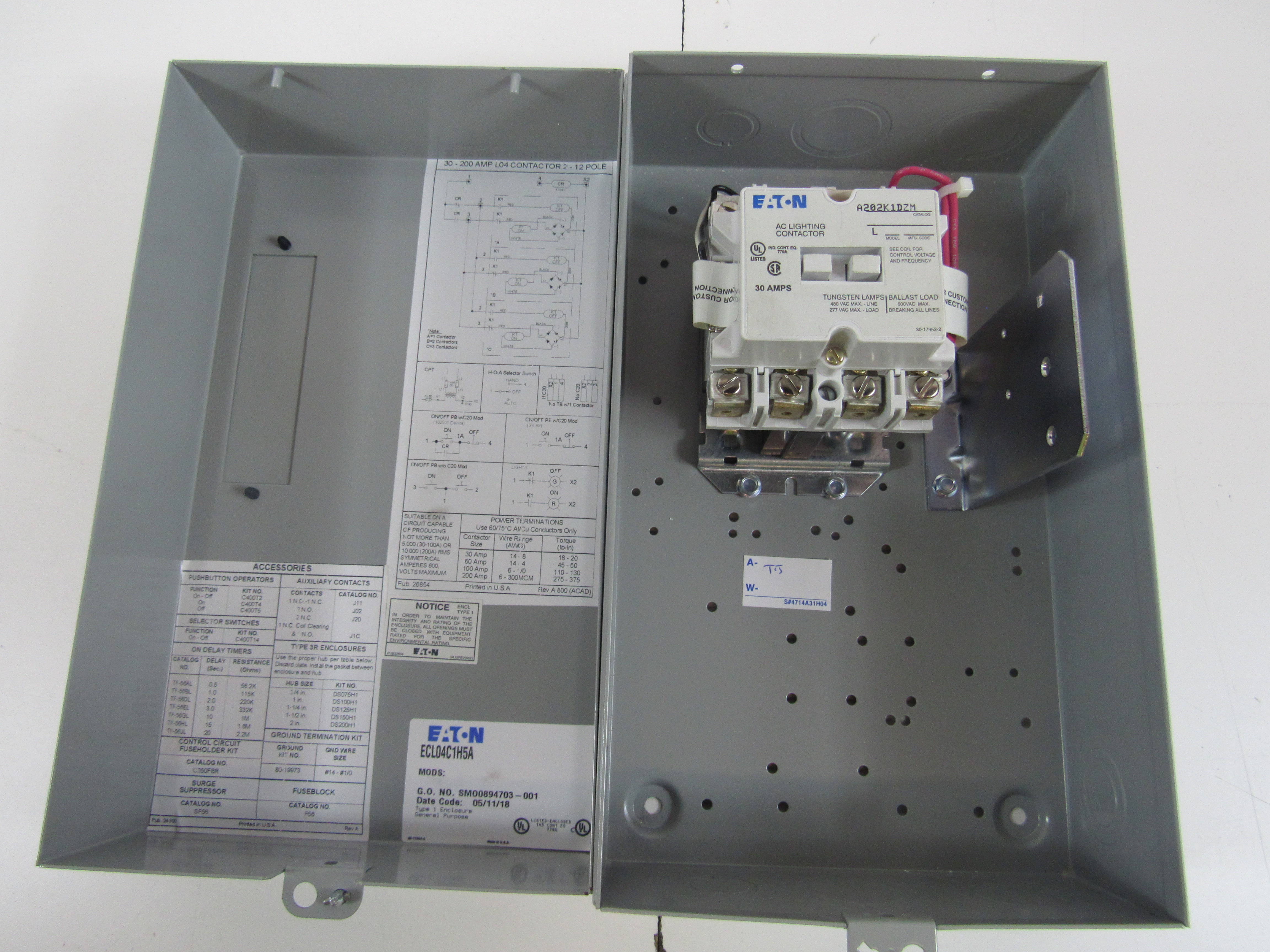 ECL04C1H5A Eaton Enclosed Contactors
