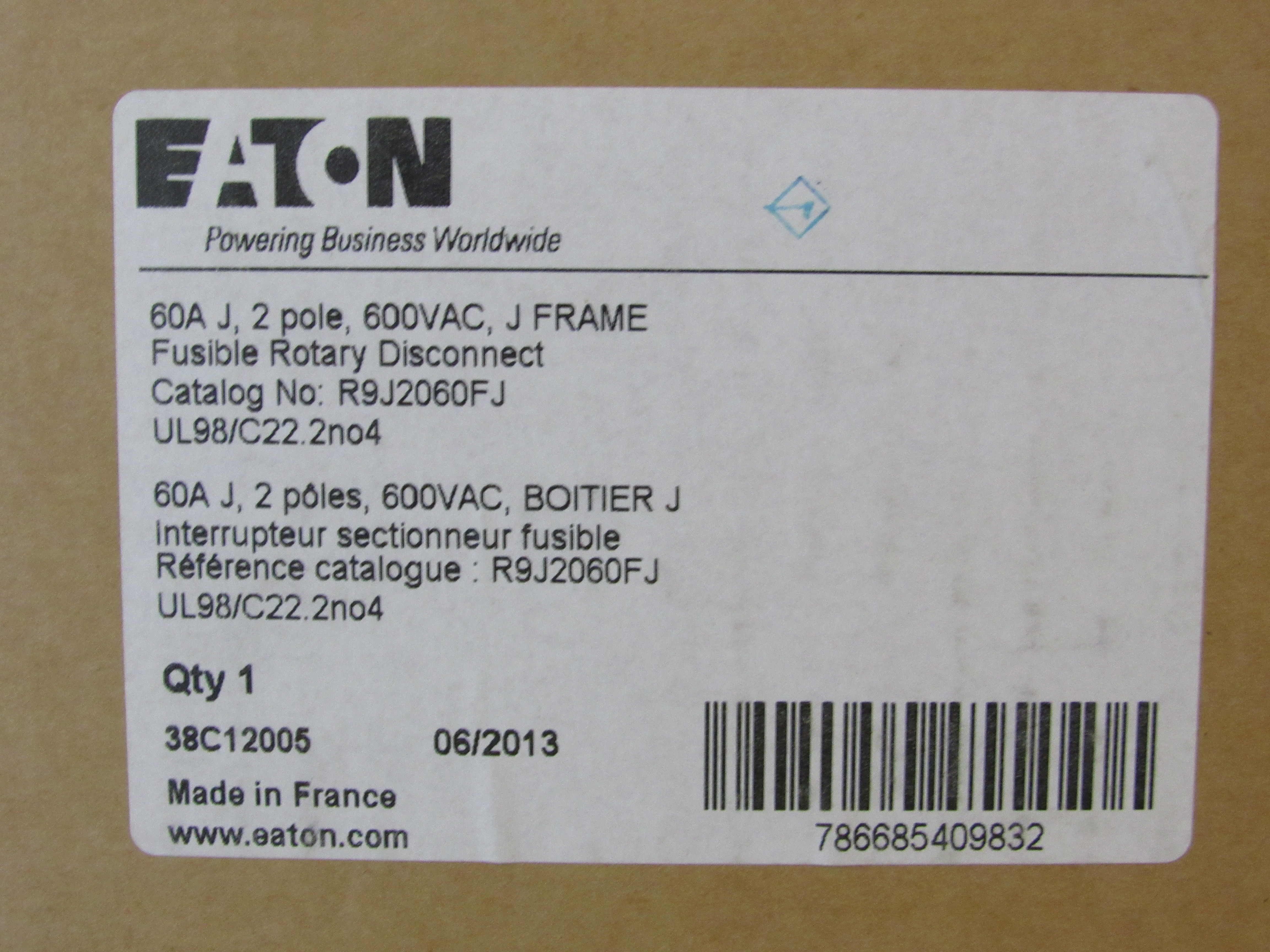 R9J2060FJ Eaton Rotary Switches