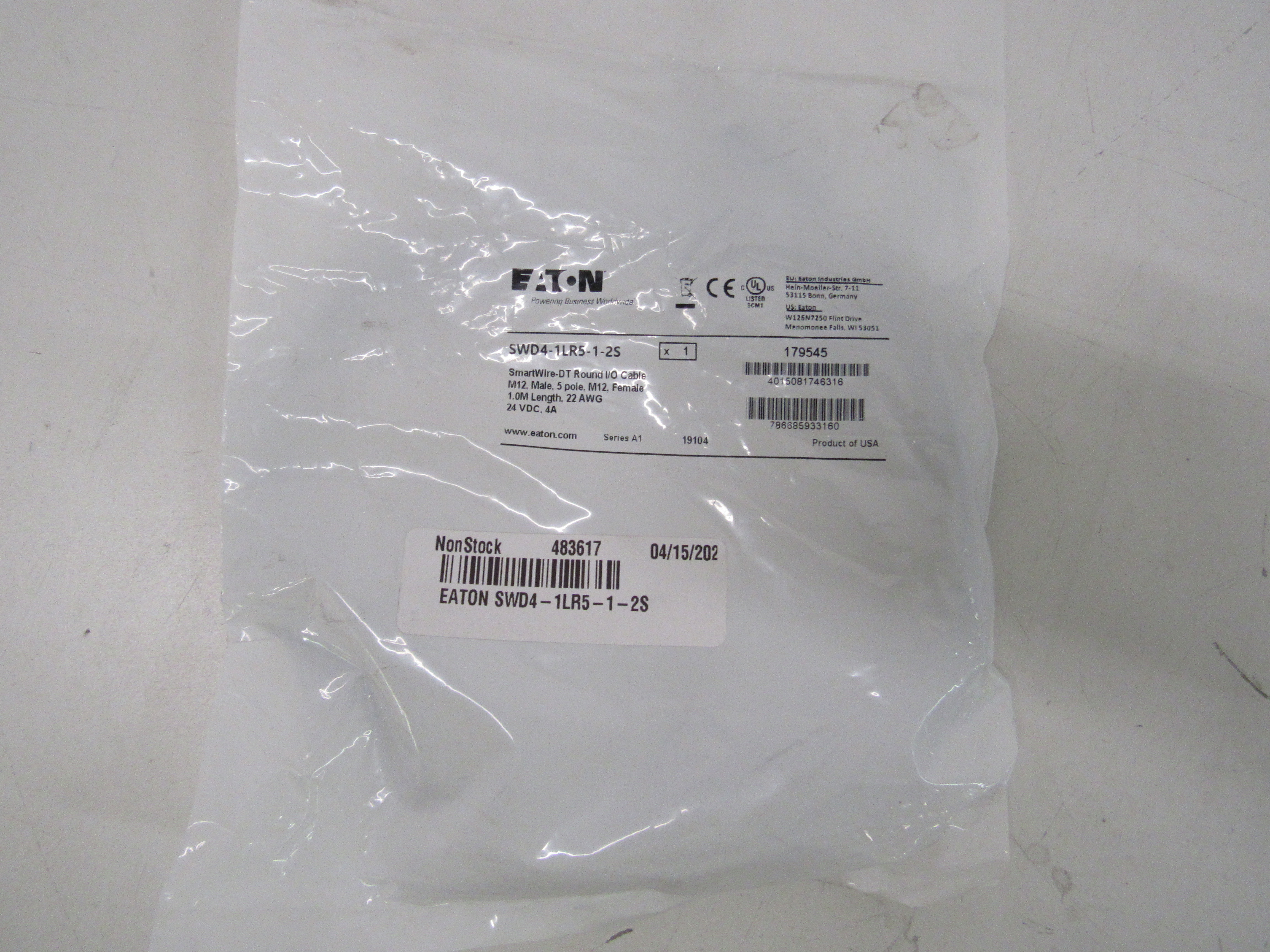 SWD4-1LR5-1-2S Eaton Control Transformers