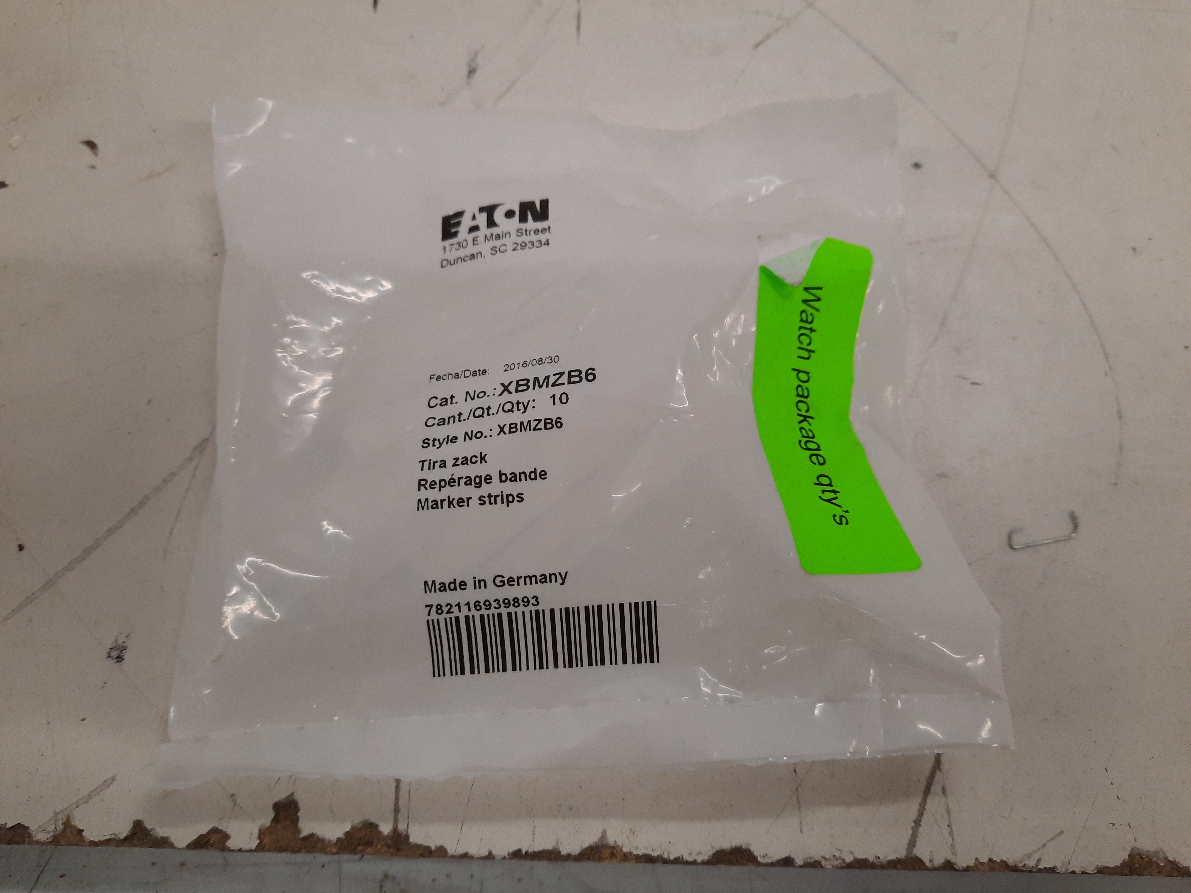 XBMZB6 Eaton Contact Accessories