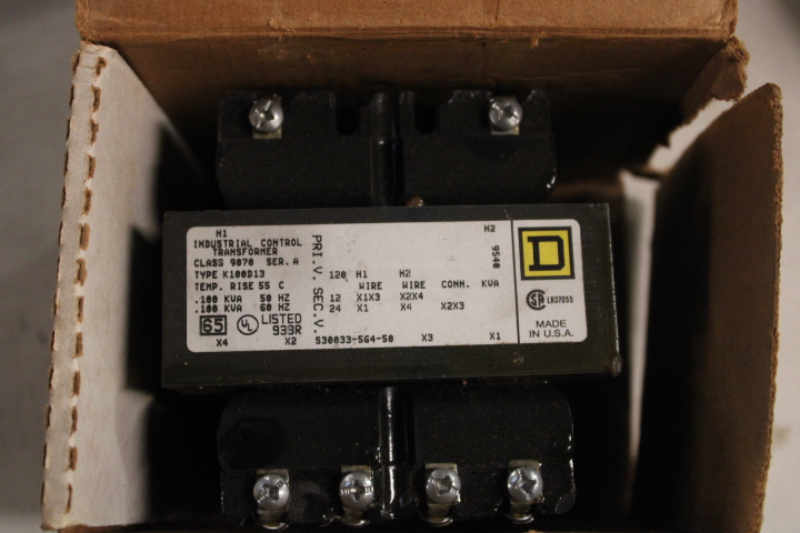 9070K100D13 Square D Control Transformers