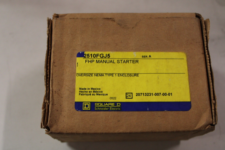2510FGJ5 Square D Manual Starters