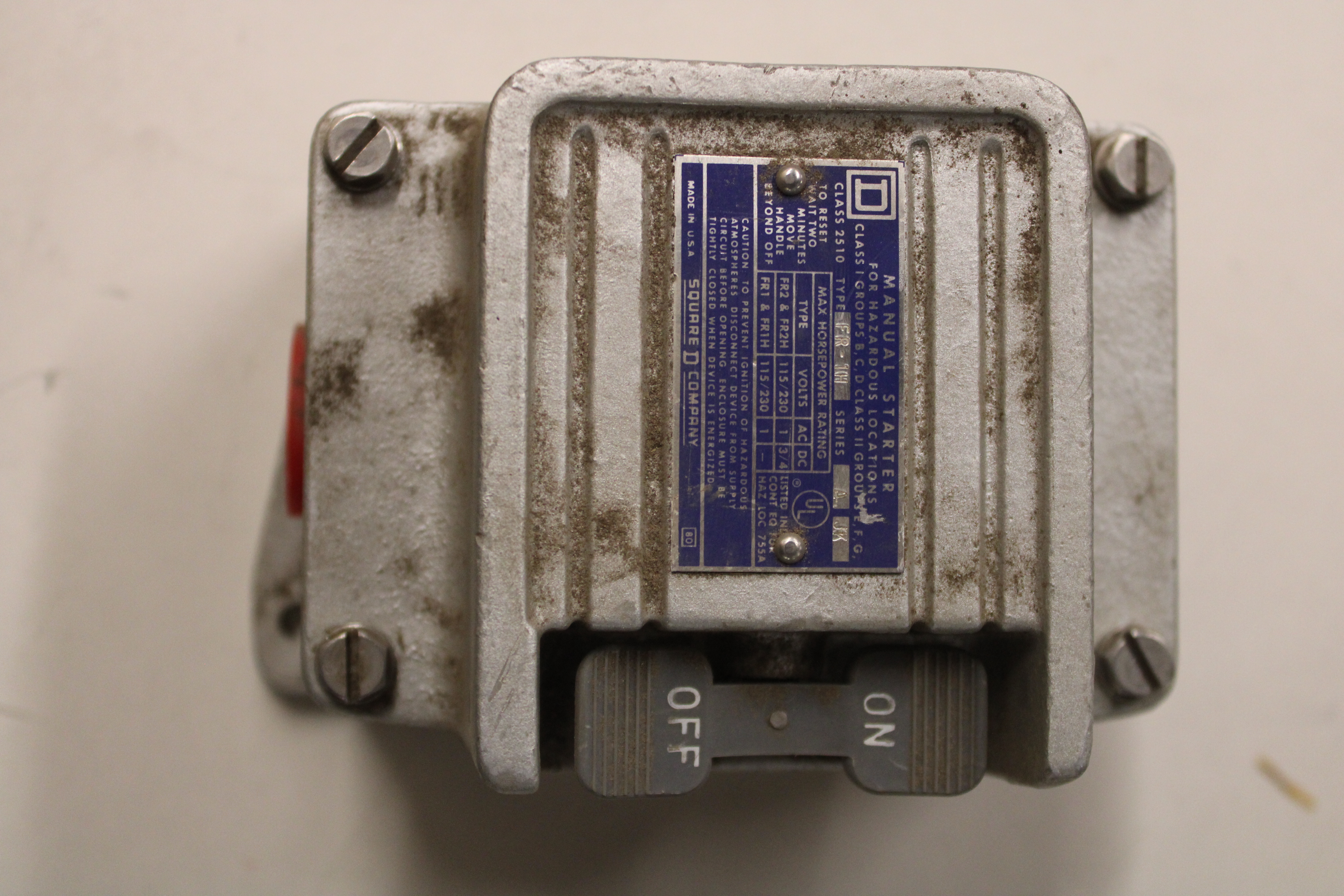 2510-FR1H Square D Manual Starters