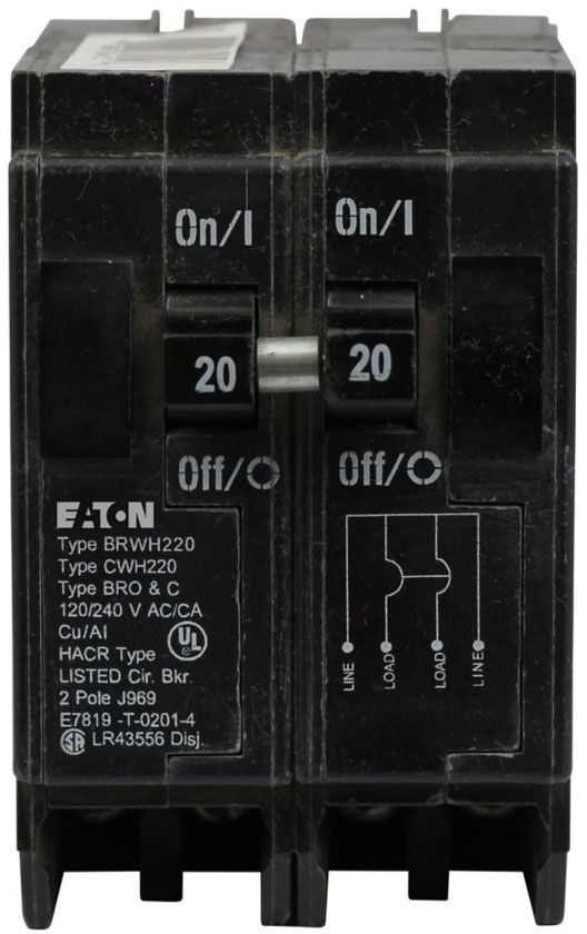 BWH2150 Eaton Main Breakers