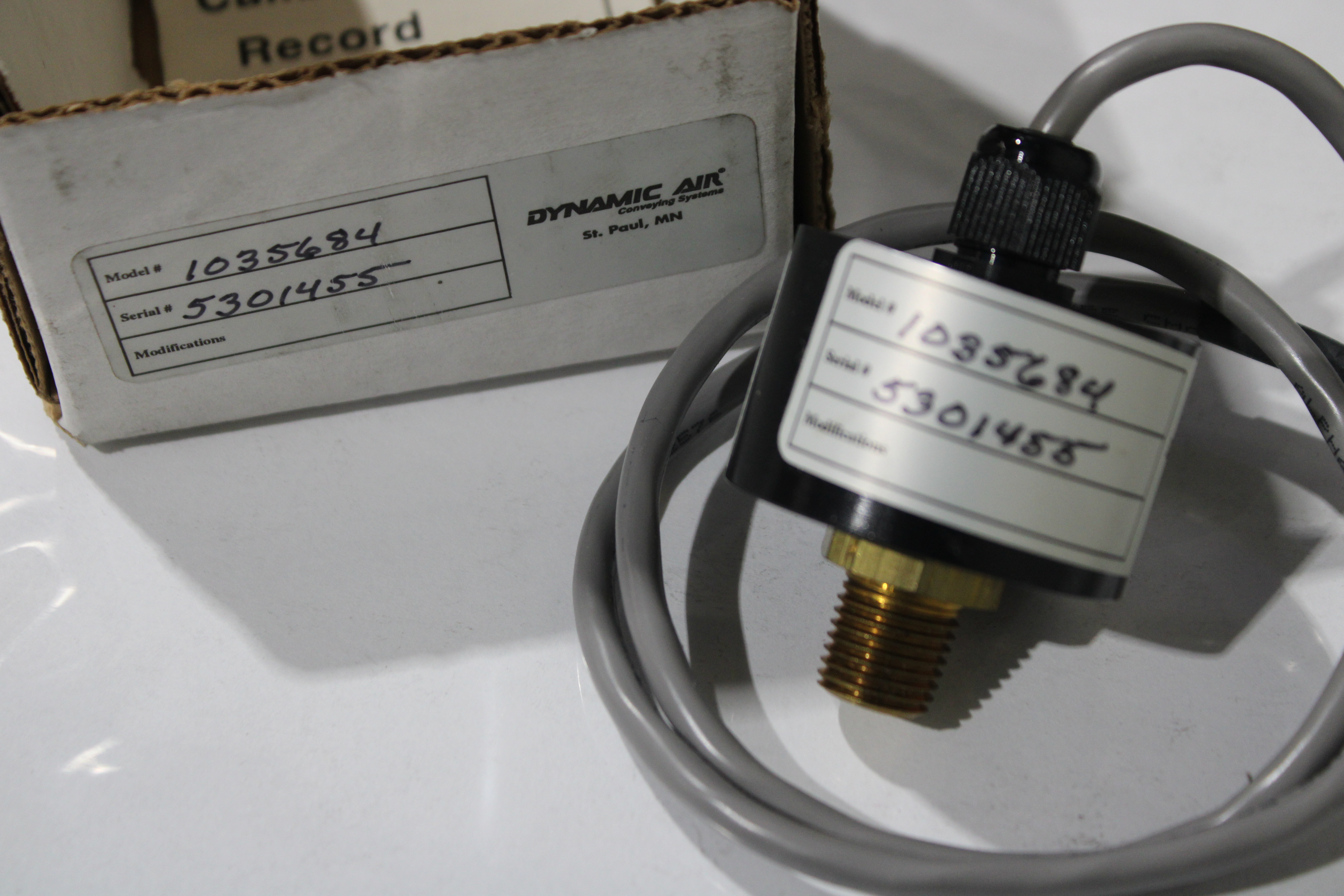 1035684 DYNAMIC AIR  Pressure Switches