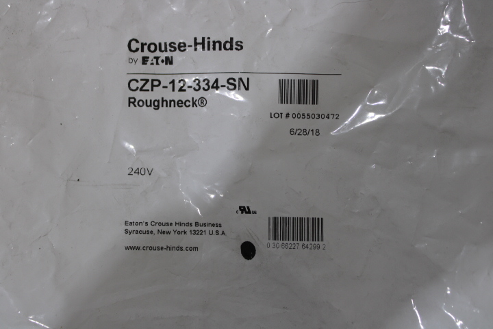 CZP-12-334-SN Eaton Other Wiring Devices