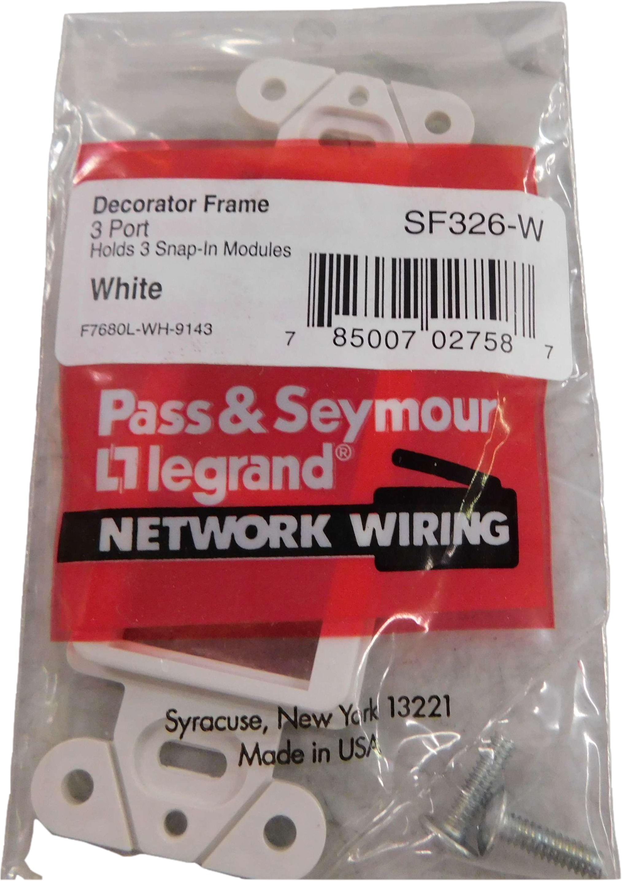 SF326-W Pass & Seymour Switch Accessories